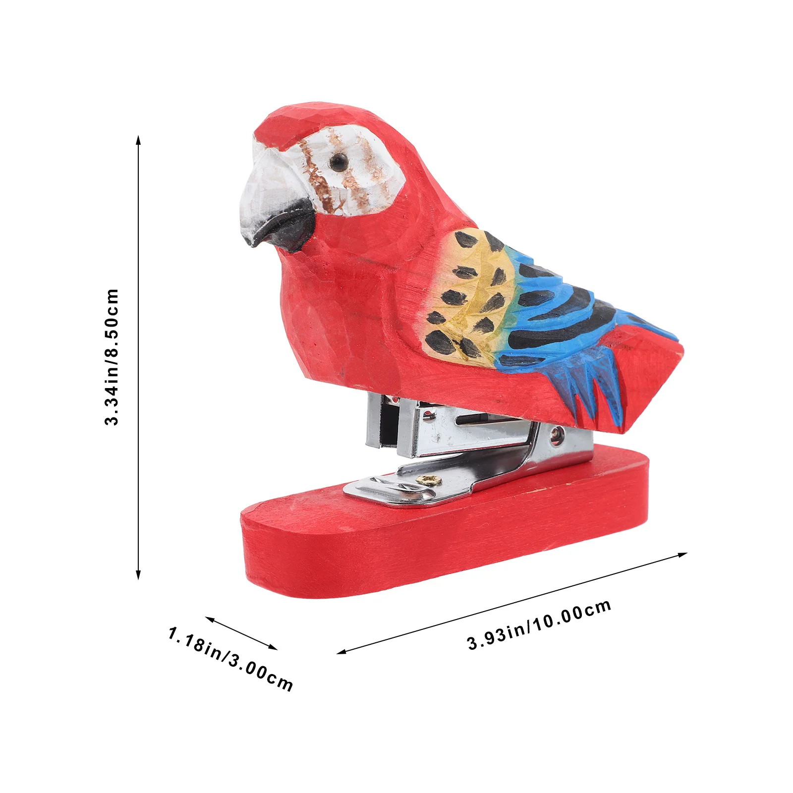 Cucitrice per animali in legno Cucitrice da tavolo per ufficio intagliata a mano Cucitrice per carta per animali carini Cucitrici riutilizzabili