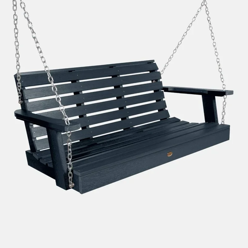 Weatherly Porch Swing, 4 Feet, Federal Blue