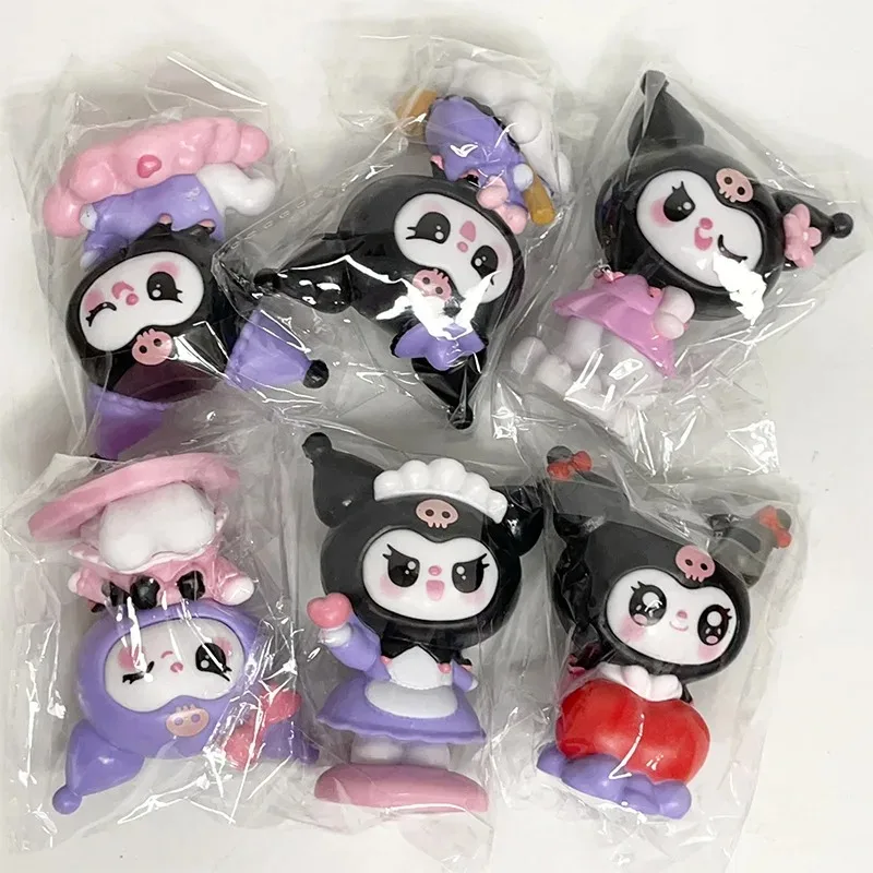 Sanrio Figuur Blind Box Melody Magic Kulomie Tide Play Egg Twisting Doll Machine Schattige pop cadeau ornament
