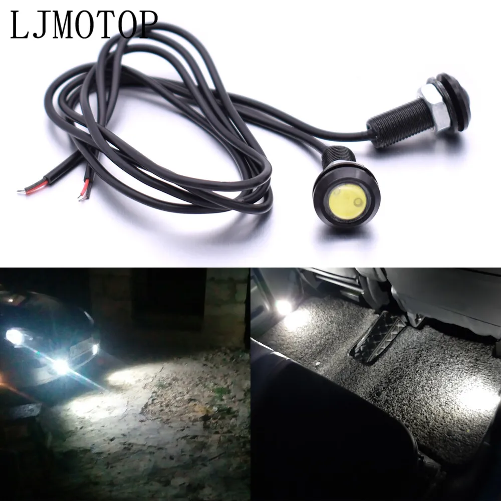 DC 12V Eagle Eye LED 18mm Hawkeye DRL Daytime Running Light Signal Bulb For YAMAHA tmax 500 530 xp500 xp530 xj600 keeway tx125