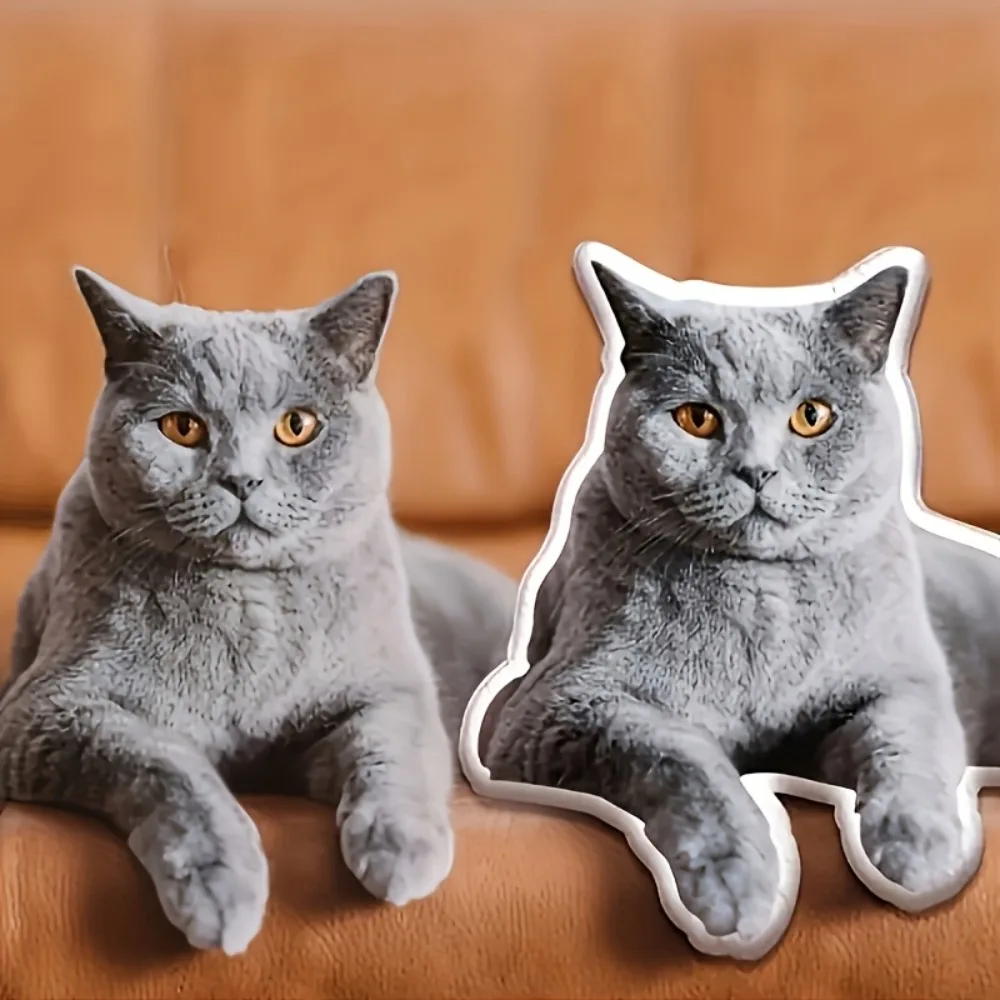 Personalized Pet Pillow Custom Dog Cat Photo Cushion Funny Gift for Pet Lovers Home Sofa Decor for Friend Family Holiday Gift