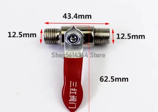 1/4 Inch Stainless Steel Ball Valve Air Compressor Hose Connector