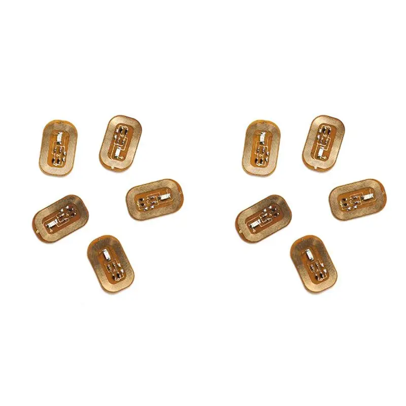 

10 шт., NFC-вспышка, наклейка для ногтей, светодиодный голый чип, интеллектуальная светящаяся лампа для ногтей, наклейка для ногтей, фиолетовый свет