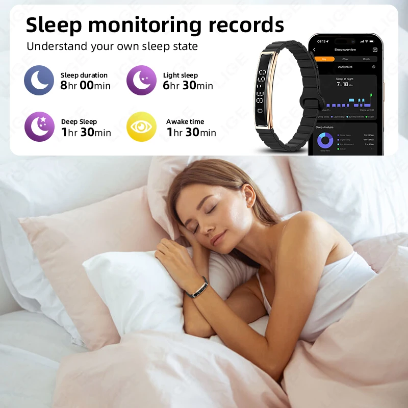 건강 스마트 밴드 피트니스 트래커 심박수 혈액 산소 수면 모니터가있는 Smartwatch 여성 남성을위한 방수 보수계 시계