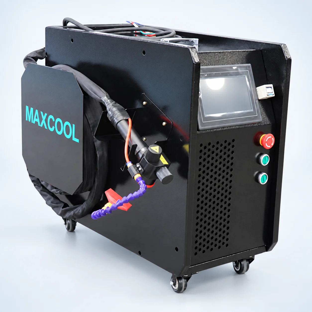Mini Máquina de Limpieza Láser Pulsada Refrigerada por Aire, Solución Láser Compacta y Eficiente para Limpieza de Metal, Madera y Piedra