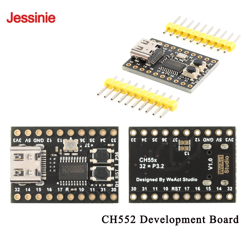 5Pcs/1pc CH552 Core Development Board 51 Series System Board 24MHz CH552T Learning Board Module
