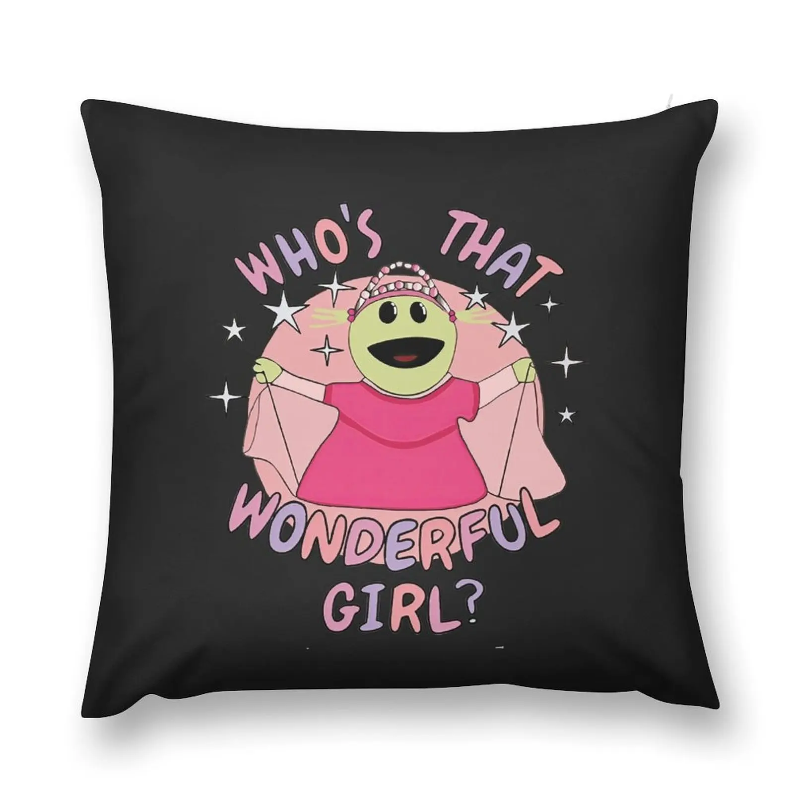 Nanalan Who's that Wonderful Girl Peepo Throw Pillow Elastic Cover For Sofa Pillow Case Christmas pillow