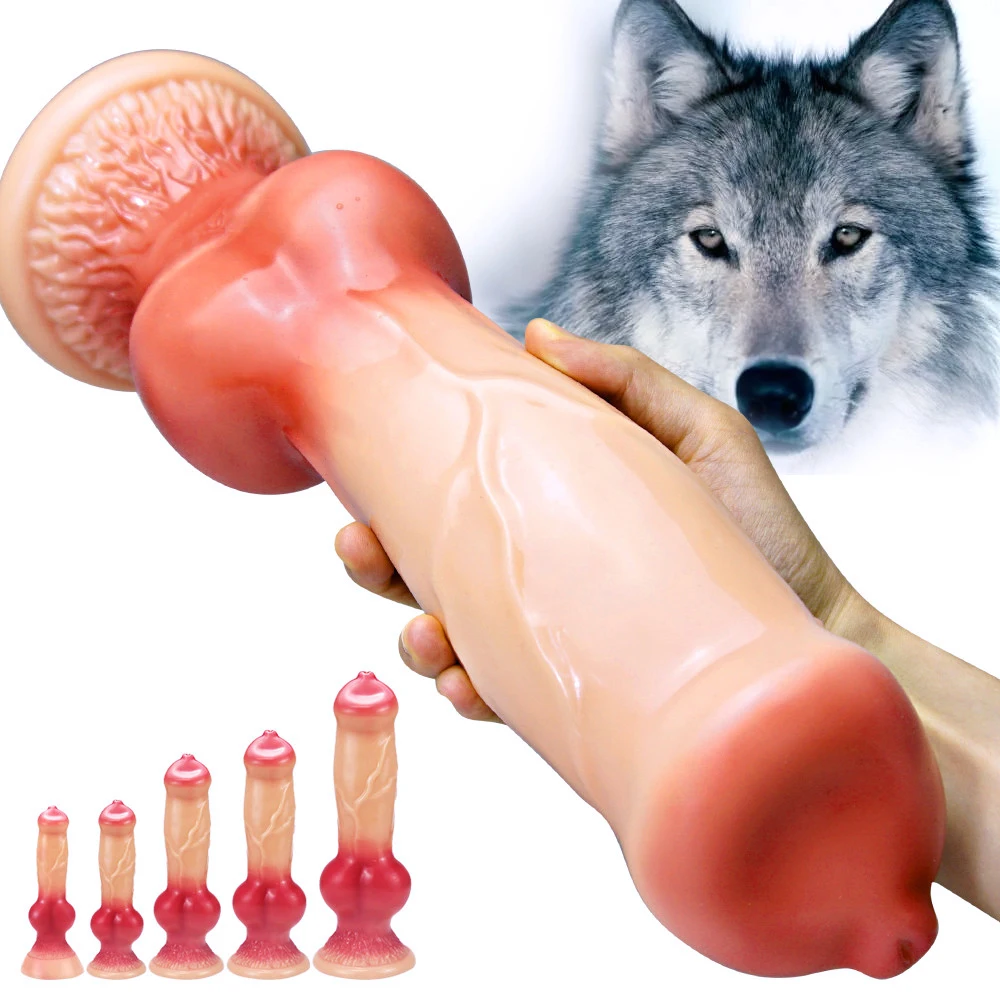 Realistic Big Knot Dog Dildo Sex Tools For Women Fake Anal Penis Vaginal Stimulator Animal Didlos Anus Toy Erotic Adult Products