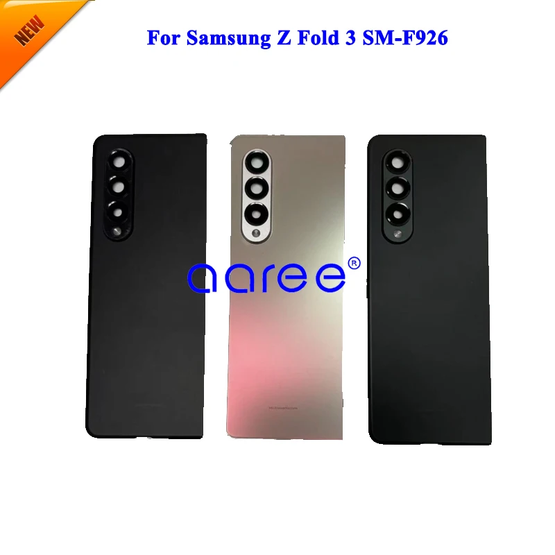 Grade AAA Back Cover with Camera Lens For Samsung Z Fold 3 Back Housing Back Cover Door with Adhesive