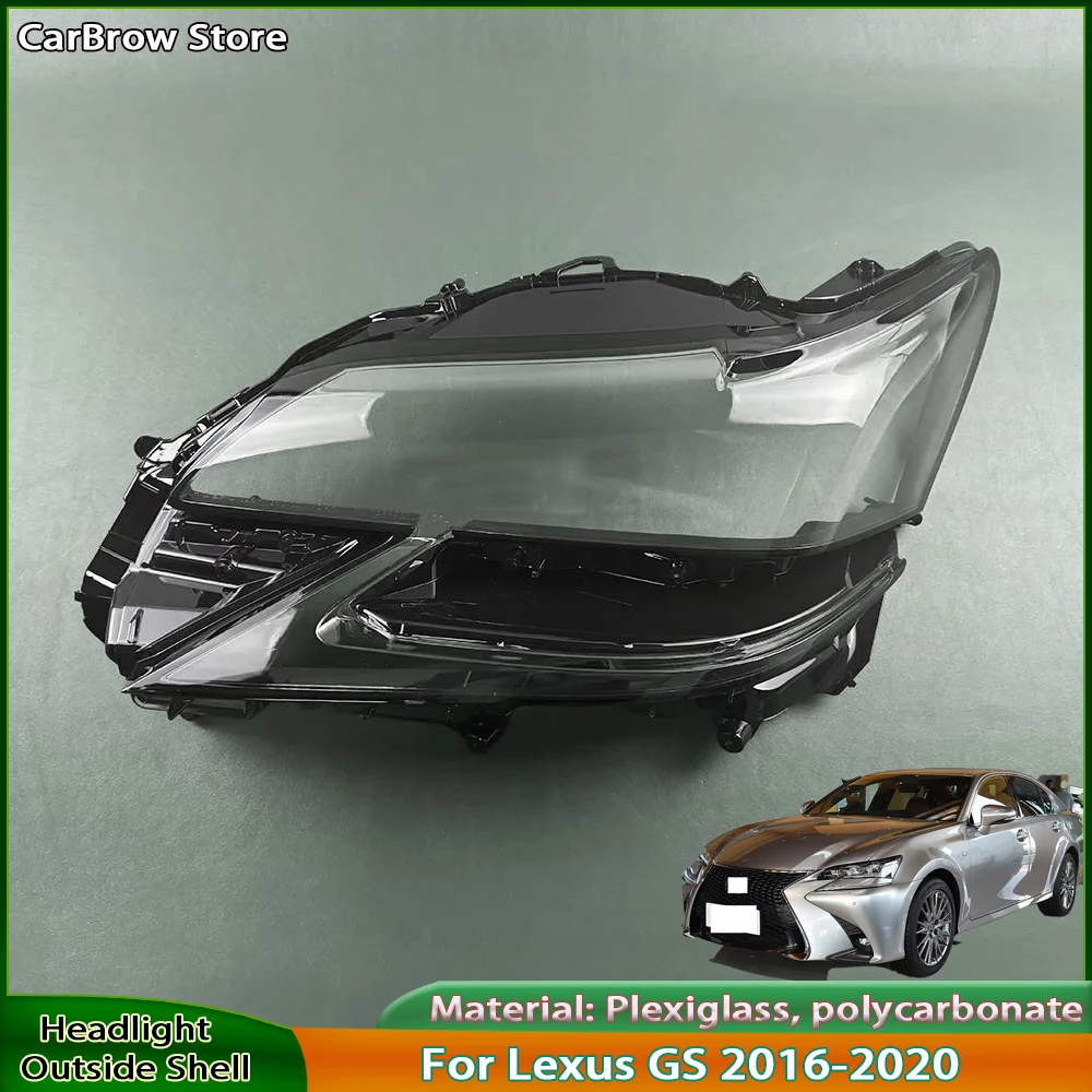 

Headlamp Shell For Lexus GS GS200 GS300 GS350 GS450 2016 2017 2018 2019 Front Headlight Cover Transparent Lampshade Plexiglass