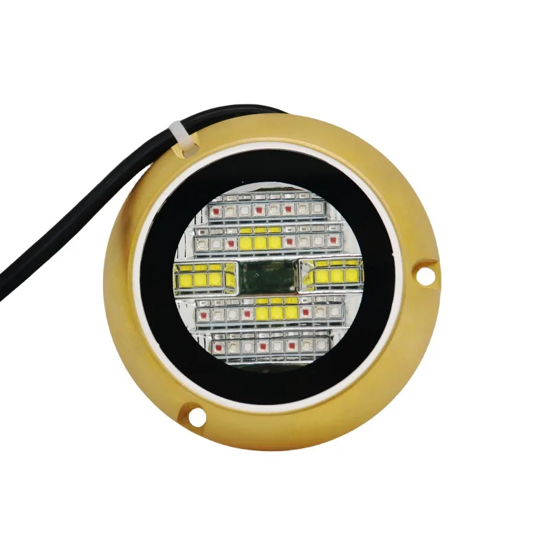New Bronze Material DC12V DC24V 60W RGBW Light Emitting Diode Underwater Light