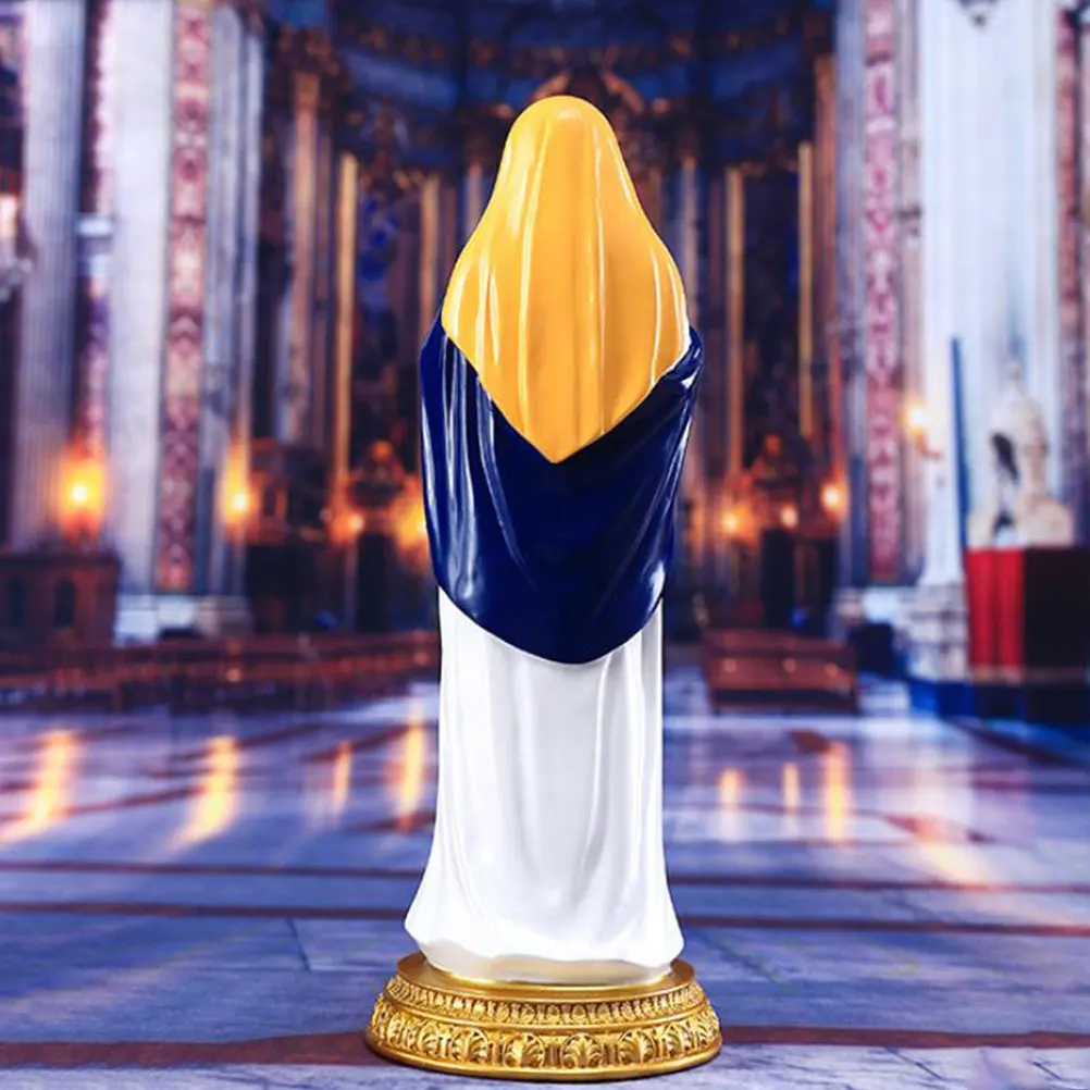 

Mary and Child Statue High Quality Resin Religious Decor Church Desktop Ornament Catholicism Adornment Classic