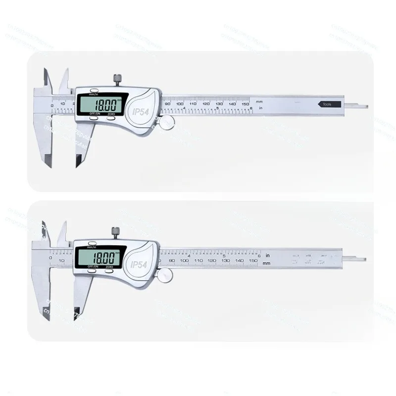 Electronic digital display digital vernier caliper 0-150/200/300mm stainless steel high-precision waterproof splash