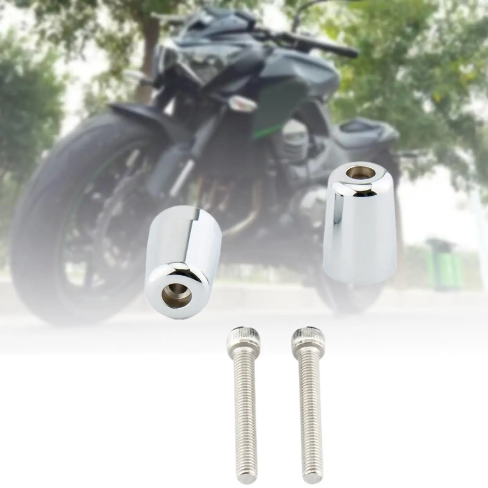 

2 Pieces Handlebar Counterweights Grips 600G A Pair Replace Parts Aluminum Alloy Replacement for Ninja400 Sturdy