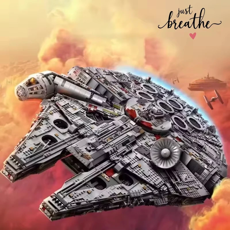 Popular Bandai Launch Ucs Millennium Falcon Building Blocks Premium Craft Fan Celebration Events Compatible With Bricks