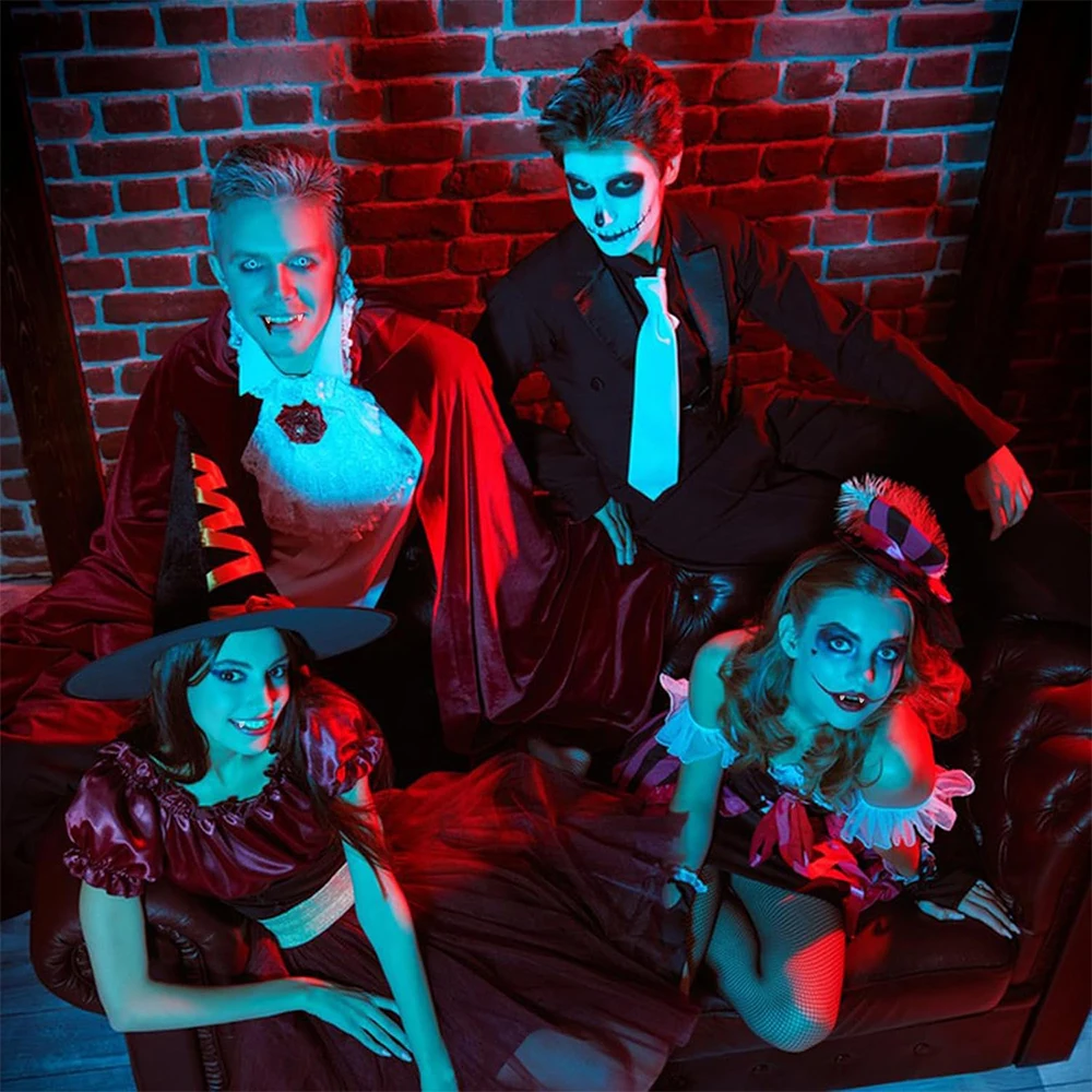 1/2 Paar gefälschte Vampirzähne Kostüm Cosplay Halloween Horror Vampir gefälschte Reißzähne für Erwachsene Kinder Halloween Party Requisiten Zubehör – Detail 7