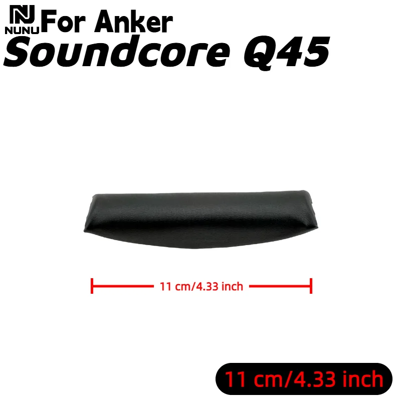 Ersatz-Ohrpolster aus Proteinleder / Mesh mit Schnalle/Kopfbügelkissen für Anker Soundcore Life Q45 Kopfhörer-Reparaturteile