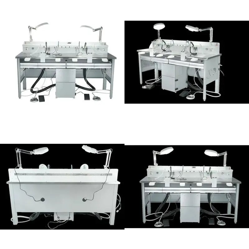 for Dental Technician Workbench, Multifunctional Single Stainless Steel Desktop Workbench for Dental Laboratories
