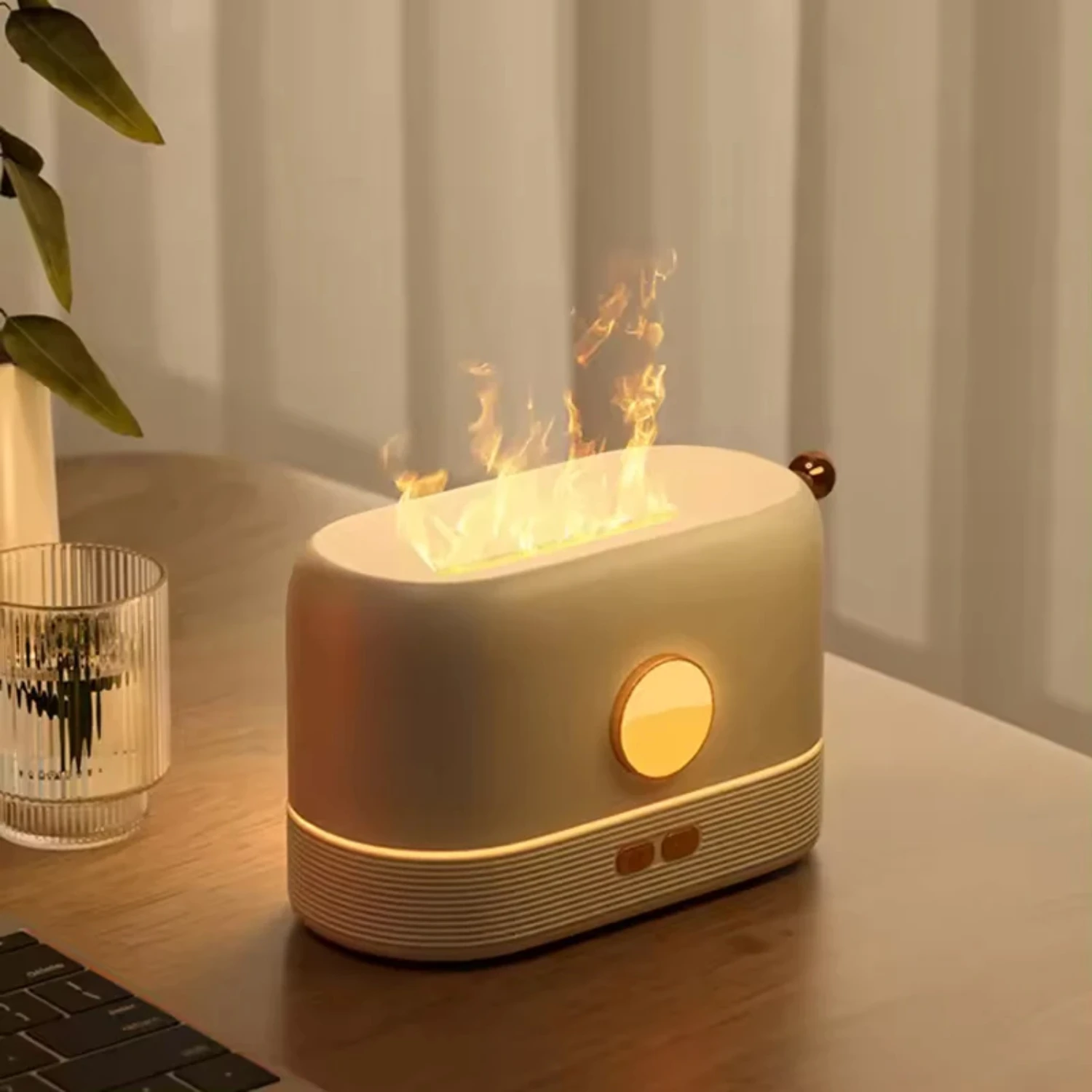 Diffuseur d'huiles essentielles à ultrasons portable avec flamme LED, humidificateur d'air USB Premium, haute qualité, savoir, chaud, nouveau