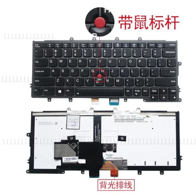 A + para lenovo IBM Thinkpad X240 X240S X250 X260 X270 teclado retroiluminado de EE. UU.