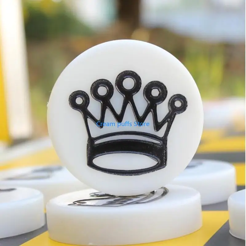 50LE 12 Pcs DIY International Chess Epoxy Resin Mold Checkers Silicone Mould