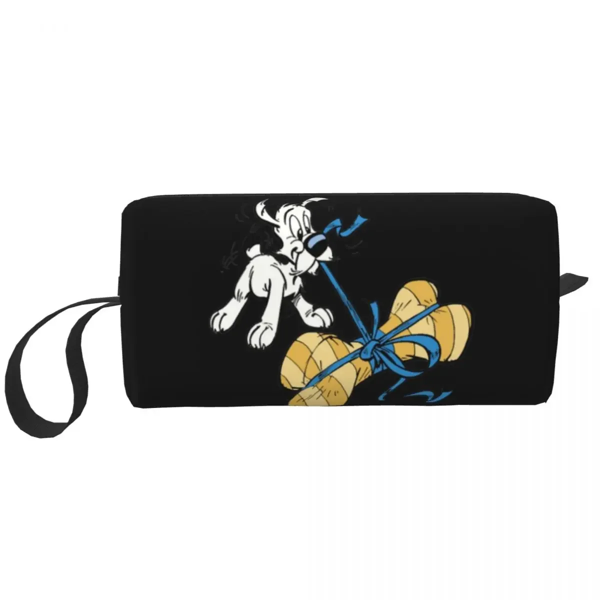 Asterix And Obelix Dogmatix Makeup Bag Women Travel Cosmetic Organizer Cute Cartoon Dog Storage Toiletry Bags Dopp Kit Box Case