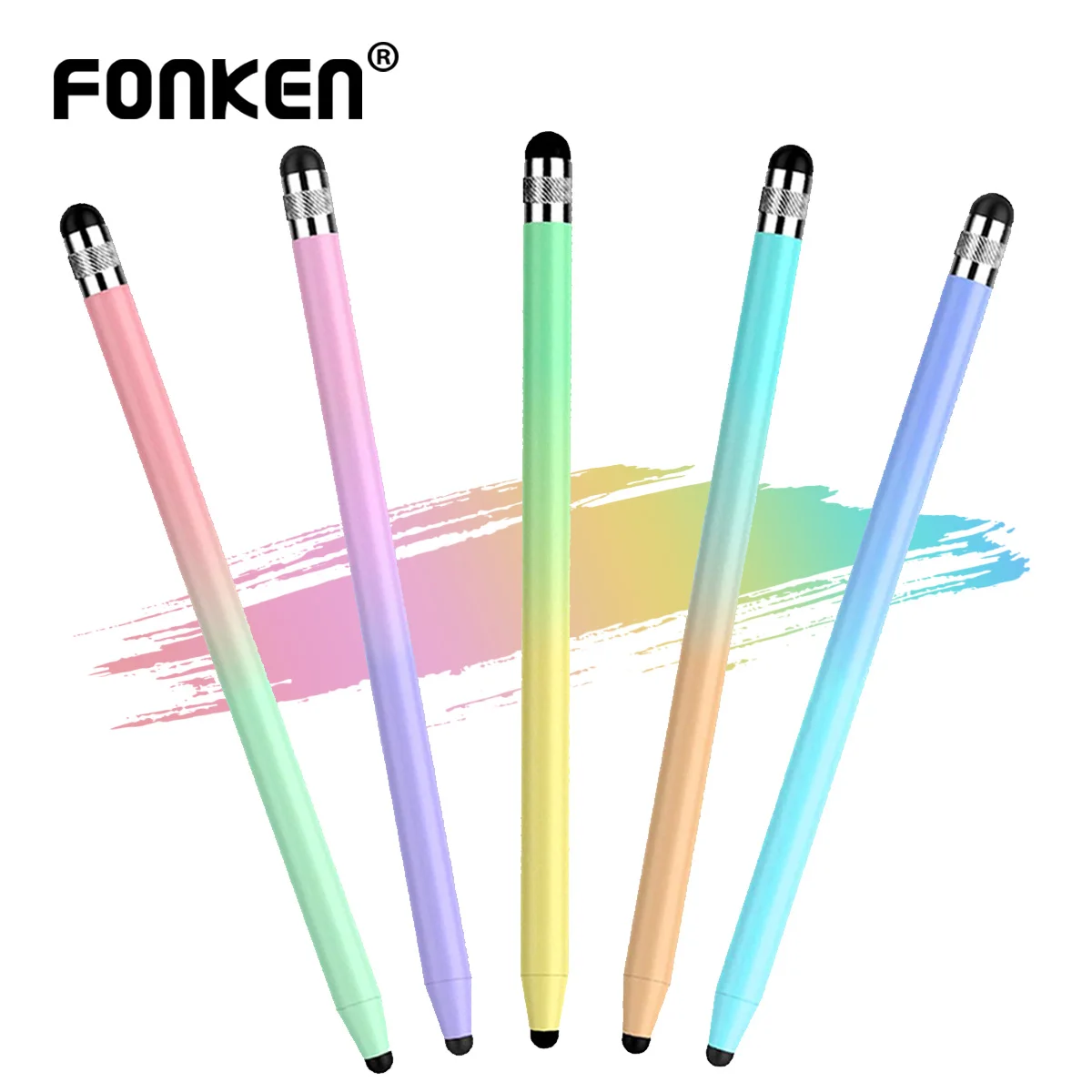 Lápiz Óptico Universal 2 en 1 para iPad, Tablet, Teléfono, Dibujo, Pintura, Punta de Disco de Alta Precisión, Accesorios para Pantalla Táctil de Silicona