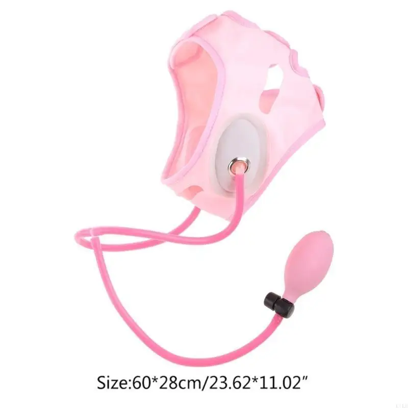 Aufblasbares Gesicht Schlampe Band Luft Presse Hebeplatten-Gürtel-Gesichtshubmaske Massagebast