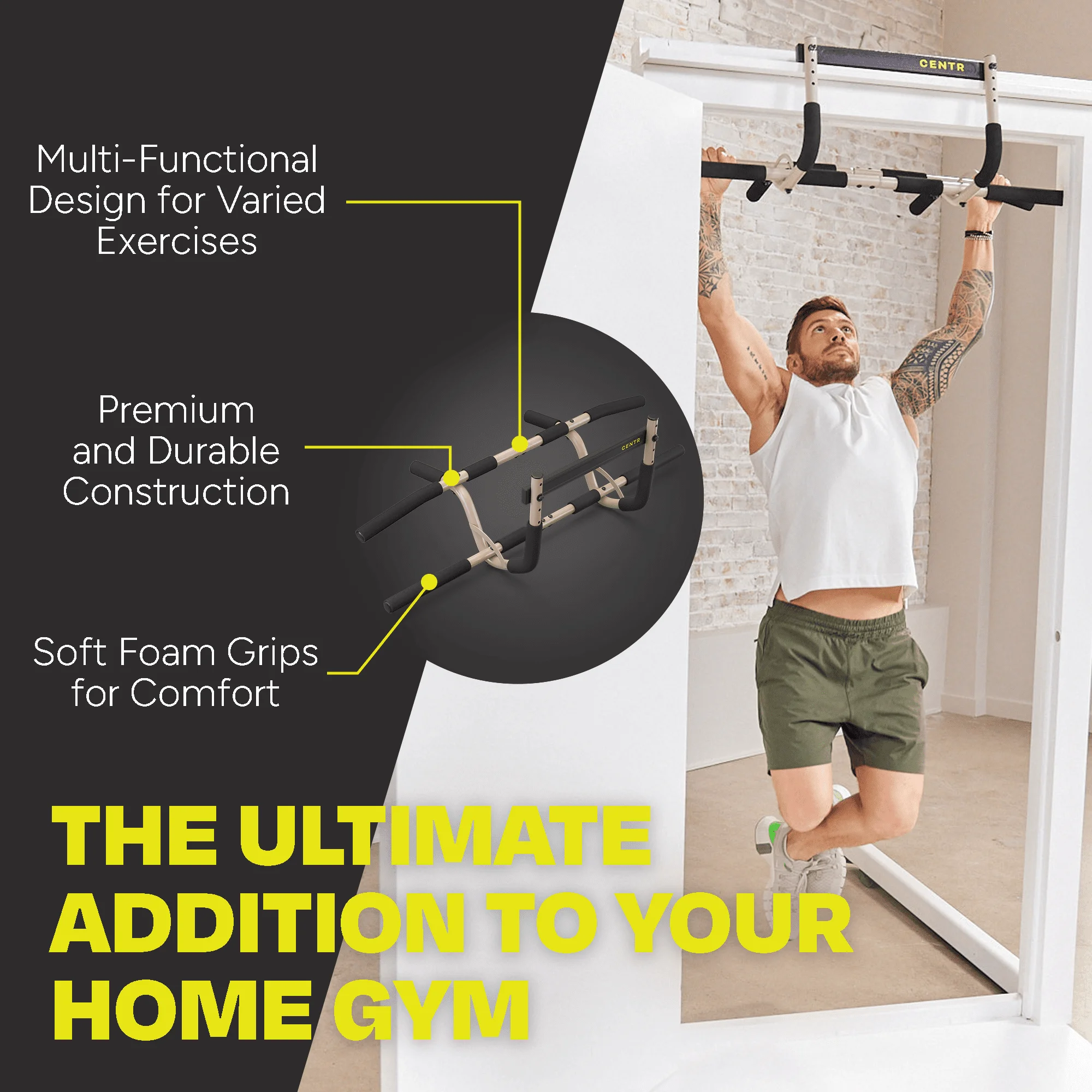 Multi-Functional Pull up Bar for Total Body Home Workouts