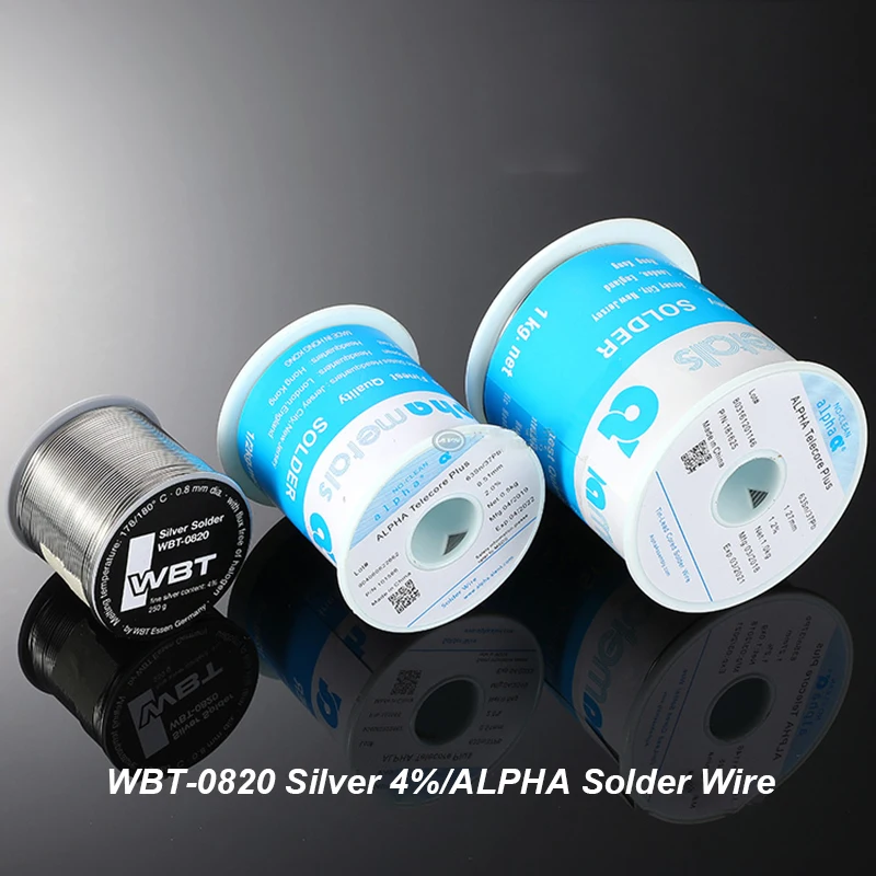 

1m German Original Import WBT-0820 Solder Wire With 4% Silver DIY Audiophile Audio Headphone Wire ALPHA-Solder Wire