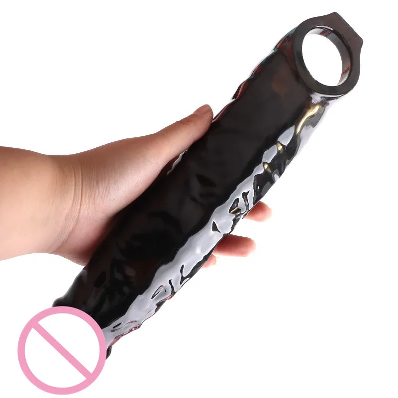 Penis Extension Big Cock Sleeve Reusable Silicone Condom Penile Extender Stretcher Sex Toys For Men Delay Dick Enlarge Adults 18