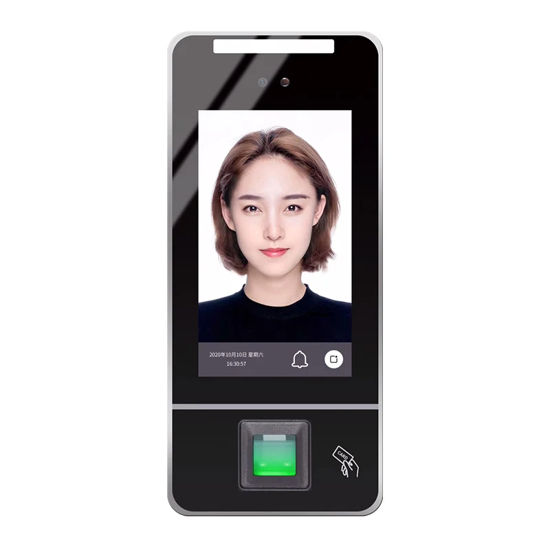 

July003 CUMU Face Attendance Machine Face Recognition Fingerprint IC Time Clock Face Brush Access Control Machine Available at N