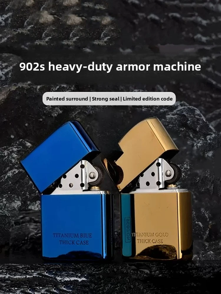 ZORRO limited edition brass armor fuel lighter, high-end grinding wheel lighter, cigarette accessories, men's gift