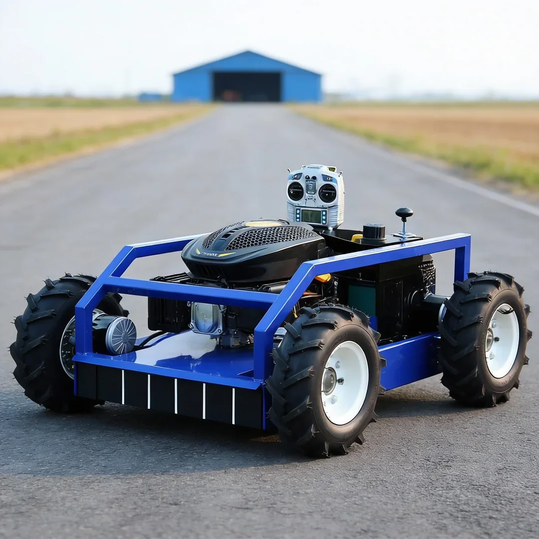 

Индивидуальный 500 мм робот с нулевым поворотом Flail Golf Cours Гусеничная газонокосилка с дистанционным управлением