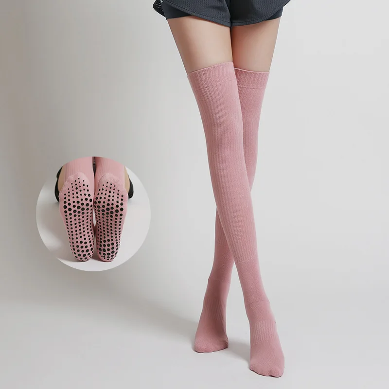 

Long Women Yoga Socks Fitness Anti-slip Cotton Pilates Ladies Dance Ballet Socks Warm Gym Sports Socks for Girls Women