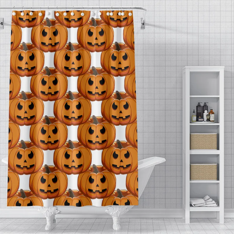 Rideaux de douche imperméables pour salle de bain, tissu de rideau, style nordique moderne, salon, Halloween, Aliments d'automne, décoration de la maison