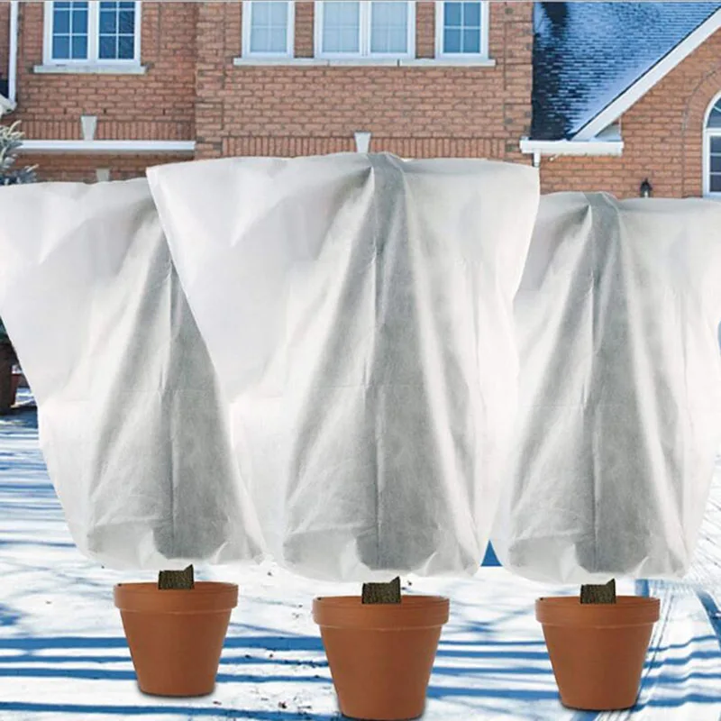 0.6M 1.2M Plant tree Protection Winter Warm Covers bags Tree Shrub Bag Frost Non-woven fabric For Yard Garden Tree Against Cold