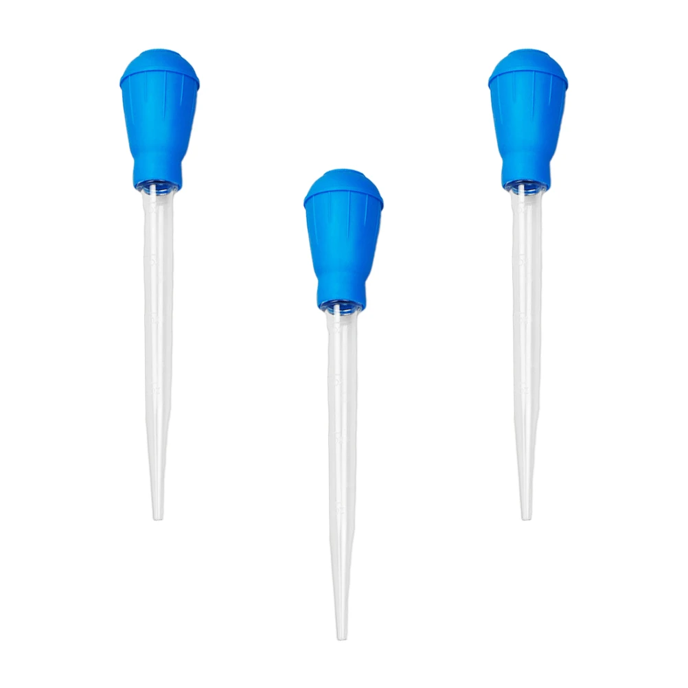 

3pcs Fish Tank Water Changer Long Nozzle Siphon Gravel Cleaning Tool Aquarium Pipette Dropper with Scale Plastic Pet