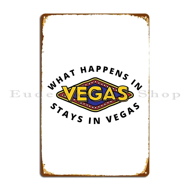 Что происходит в Вегасе, остается в Вегасе, металлическая табличка, постер, гараж, кухня, живопись, настенный декор, печать, жестяная вывеска, постер