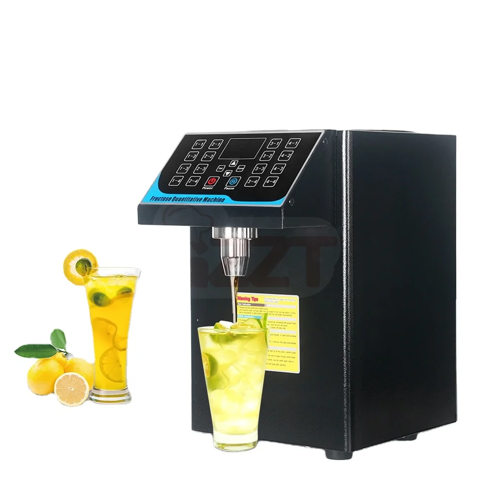 Stainless Steel Syrup Dosing Machine 16Keys Automatic Boba Syrup Fructose Quantitative Machine Fructose Dispenser Machine
