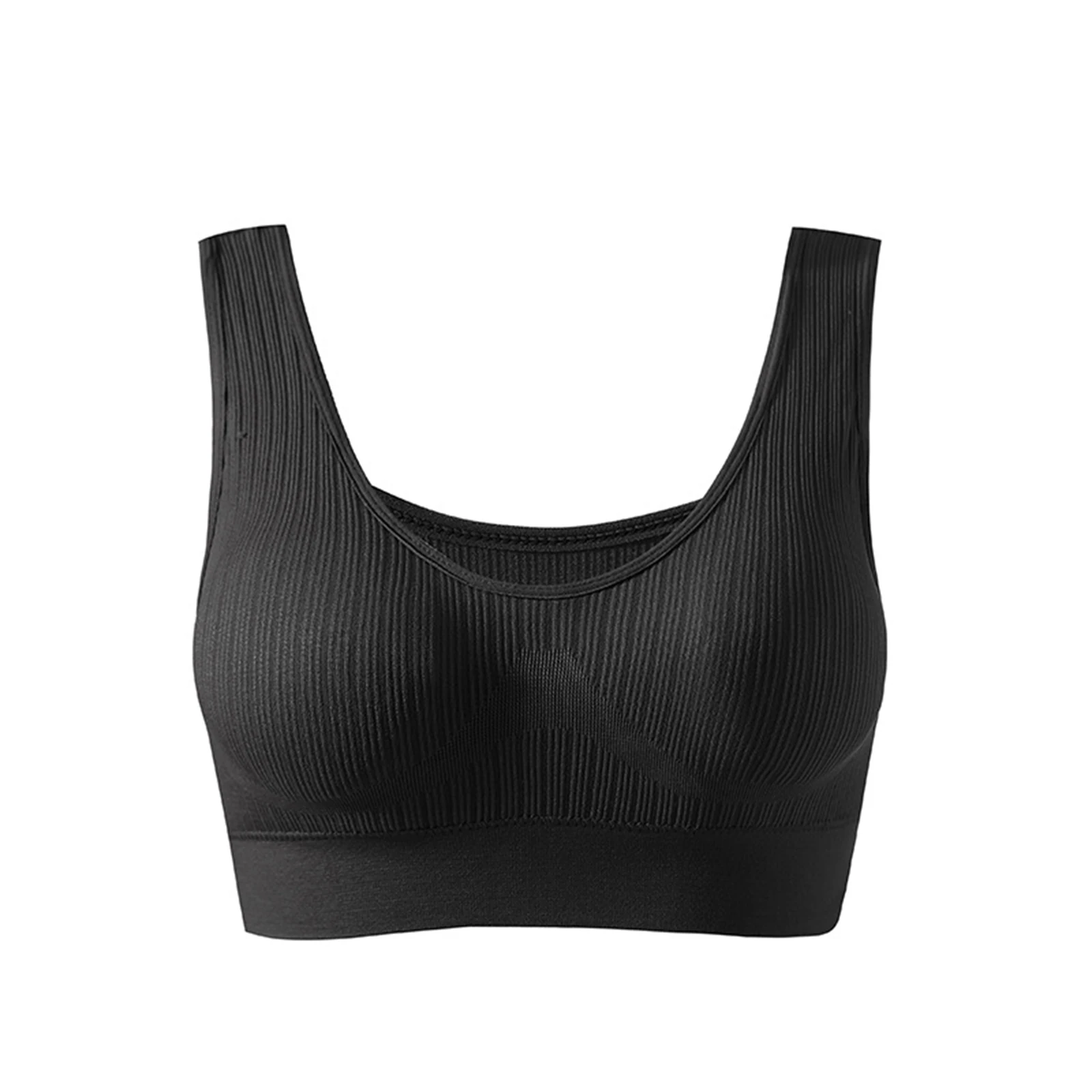 Women Stretchy Sport Vest U Neck Wireless Push Up Sport Bra Bralette Sponge Pads Underwear Yoga Bodybuilding Workout Top