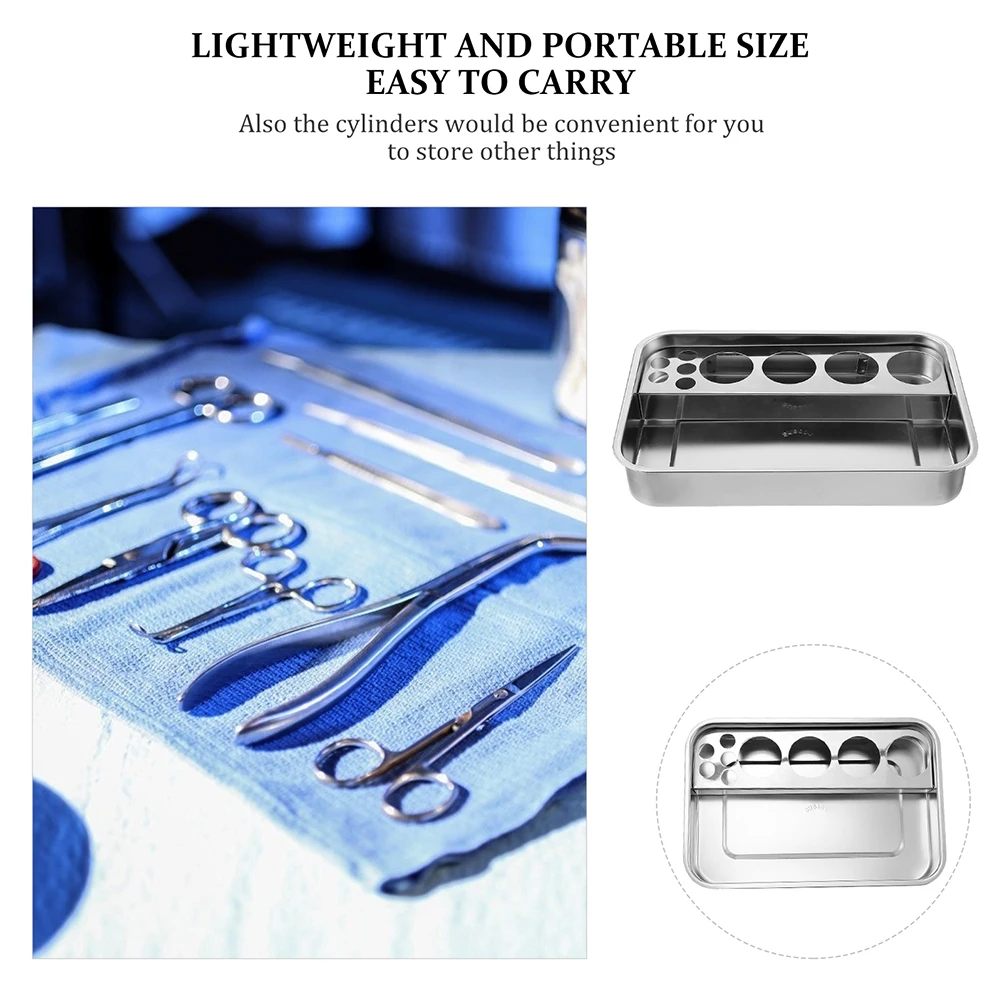 

Pallet for Dressing Tray Tool Medical Stainless Steel Plate Equipment Use Instrument 201 Made of with Holes Trays Metal