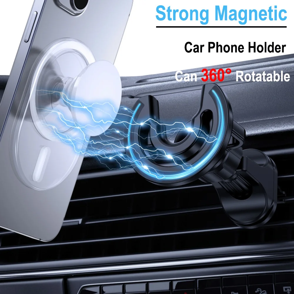 Grippopso Air Vent Magnetic Car Phone Mount Holder Socket Phone Holder With 360° Rotation Phone Mount For iPhone 16 15 14