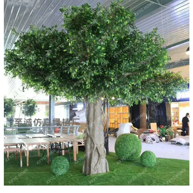 Imitative Tree Fake Trees Large Shopping Mall Hotel Indoor Ceiling Decorative Greenery Artificial Landscape decoration