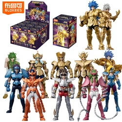 BLOKEES Original Saint Seiya V04 Gold Zodiac GALAXY VERSION V01 02 03 Virgo SHAKA Gemini SAGA Toy Assembly Action Figure Gift