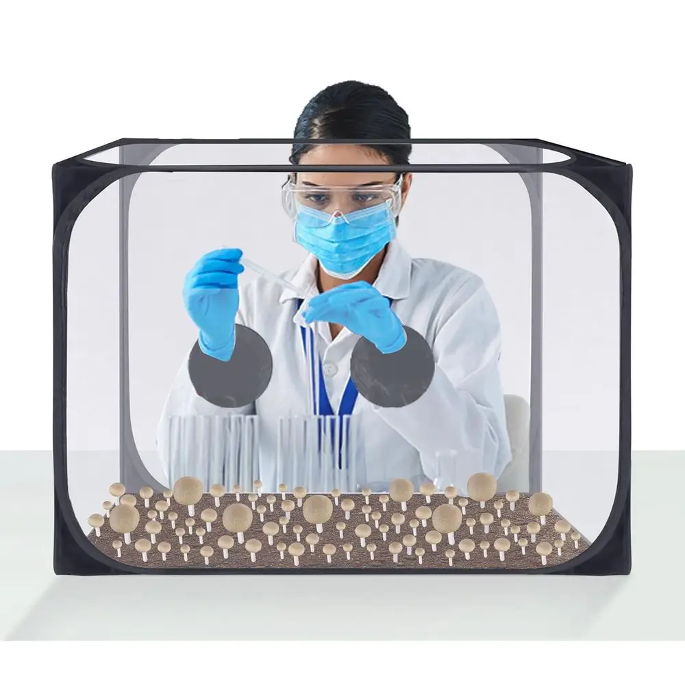 

35.5 x 23.5 x 23.5 Inch Mushroom Still Air Box- up Mushroom Grow Tent Kit- Collapsible Mushroom Planting BagTent- Mushroom Growi