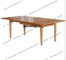 zS173Household small apartment 2024 new solid wood dining table and chairs simple cherry small folding dining table