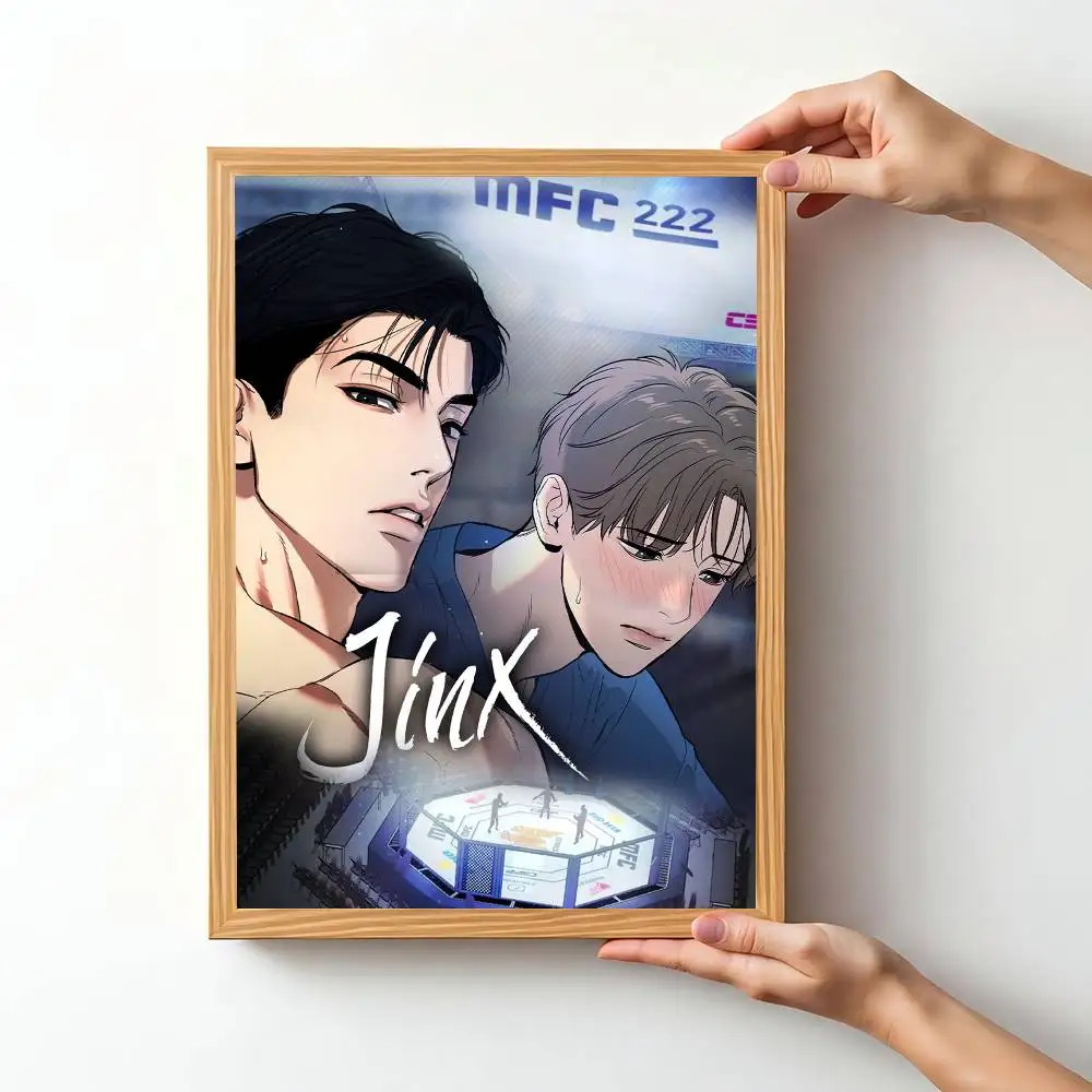 هزلية Jinx DIY لزجة ملصق يتوهم الجدار ملصق لغرفة المعيشة زخارف للحانات جدار ديكور