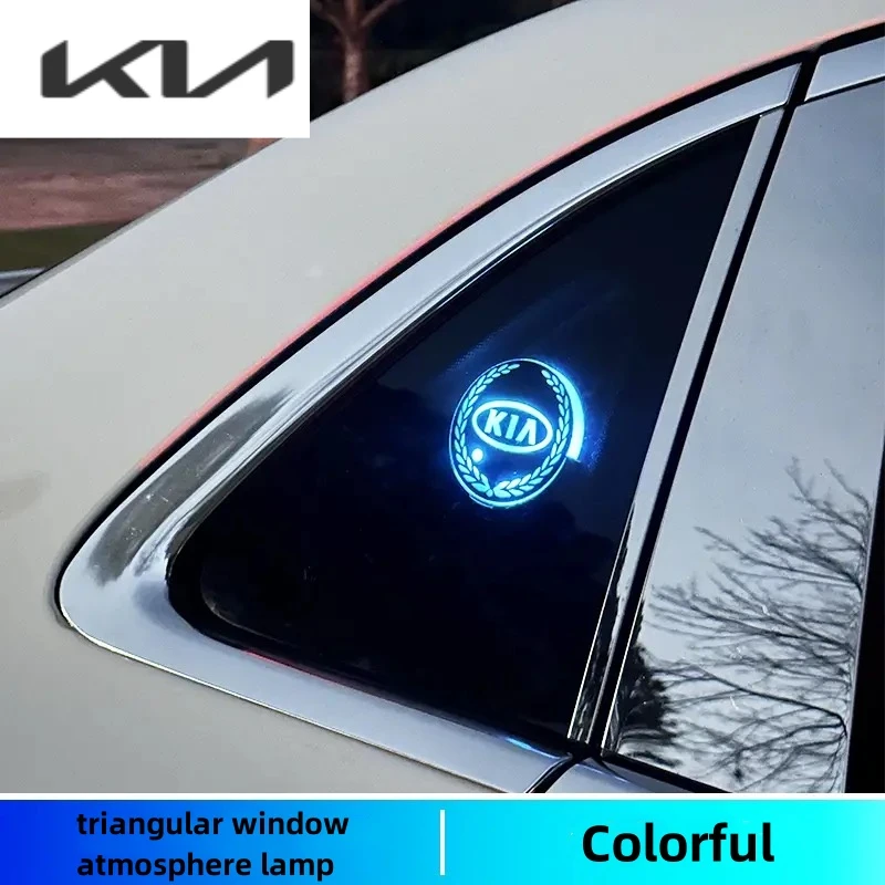 

Automotive triangle window atmosphere lights for KIA Sportage glow modified car stickers advanced ornaments decorative lights