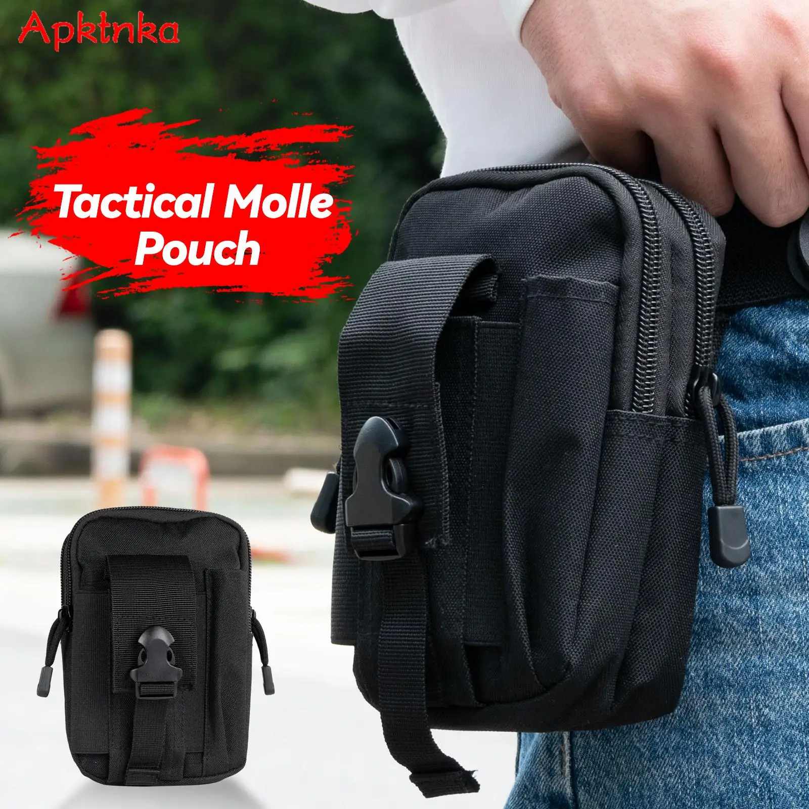 Multifunction Tactical Waist Bag Outdoor Molle Bag EDC Pack Military Men Sport Hiking Hunting Working Tools Mobile Phone Pouch